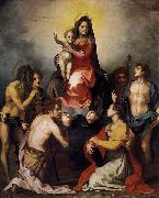 Virgin and Child in Glory with Six Saints Andrea del Sarto